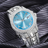 European & American Hip Hop Full Diamond Men's Quartz Watch – Ice Out in Style - Show Gadgets